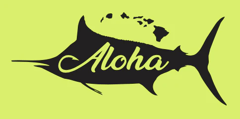 Aloha Lures “Super Ninja” LS Shirt Yellow **Large Fit** - Image 3