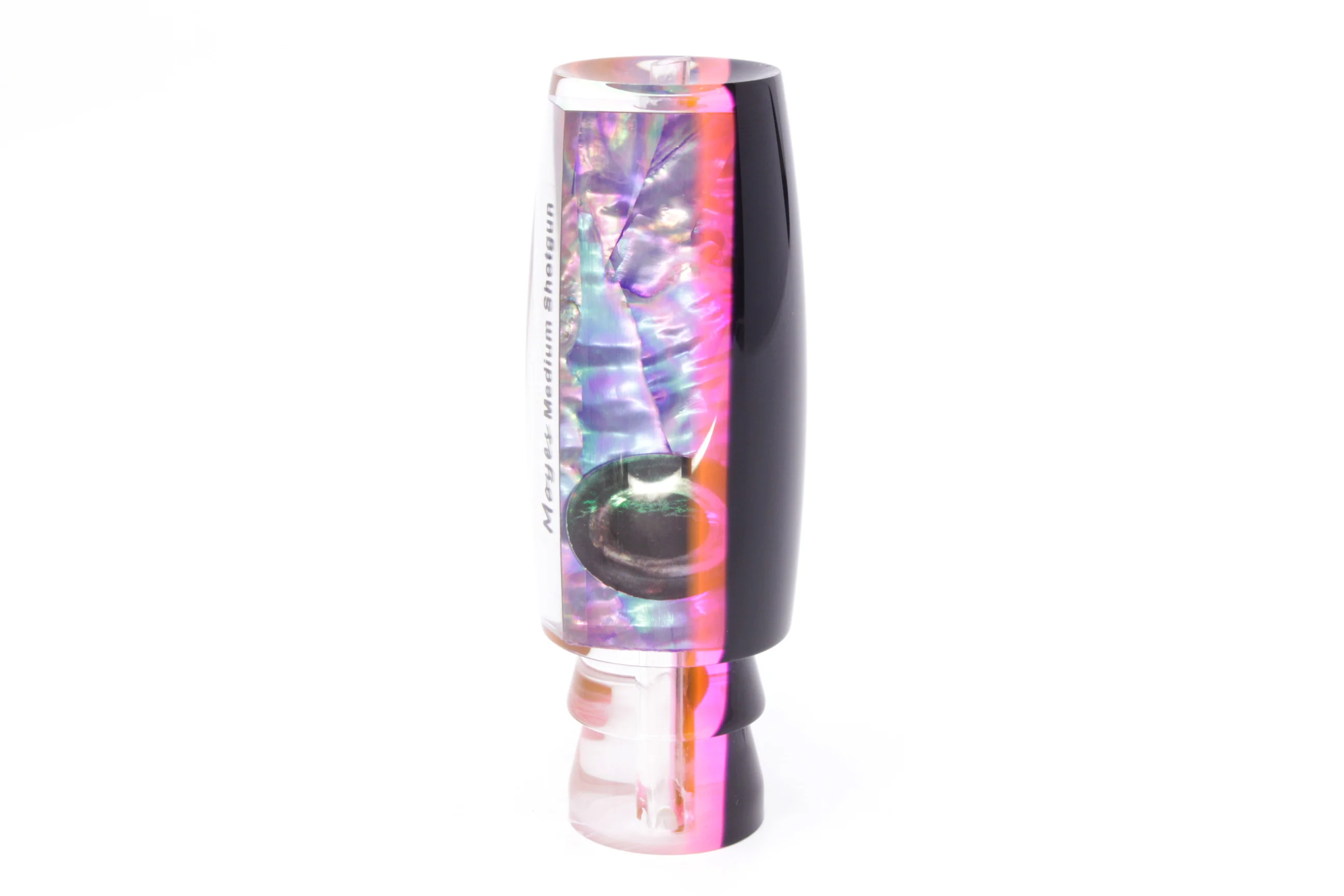 Moyes Lures Rainbow MOP Black-Pink Back Medium Shotgun 10" 3.3oz - Image 4