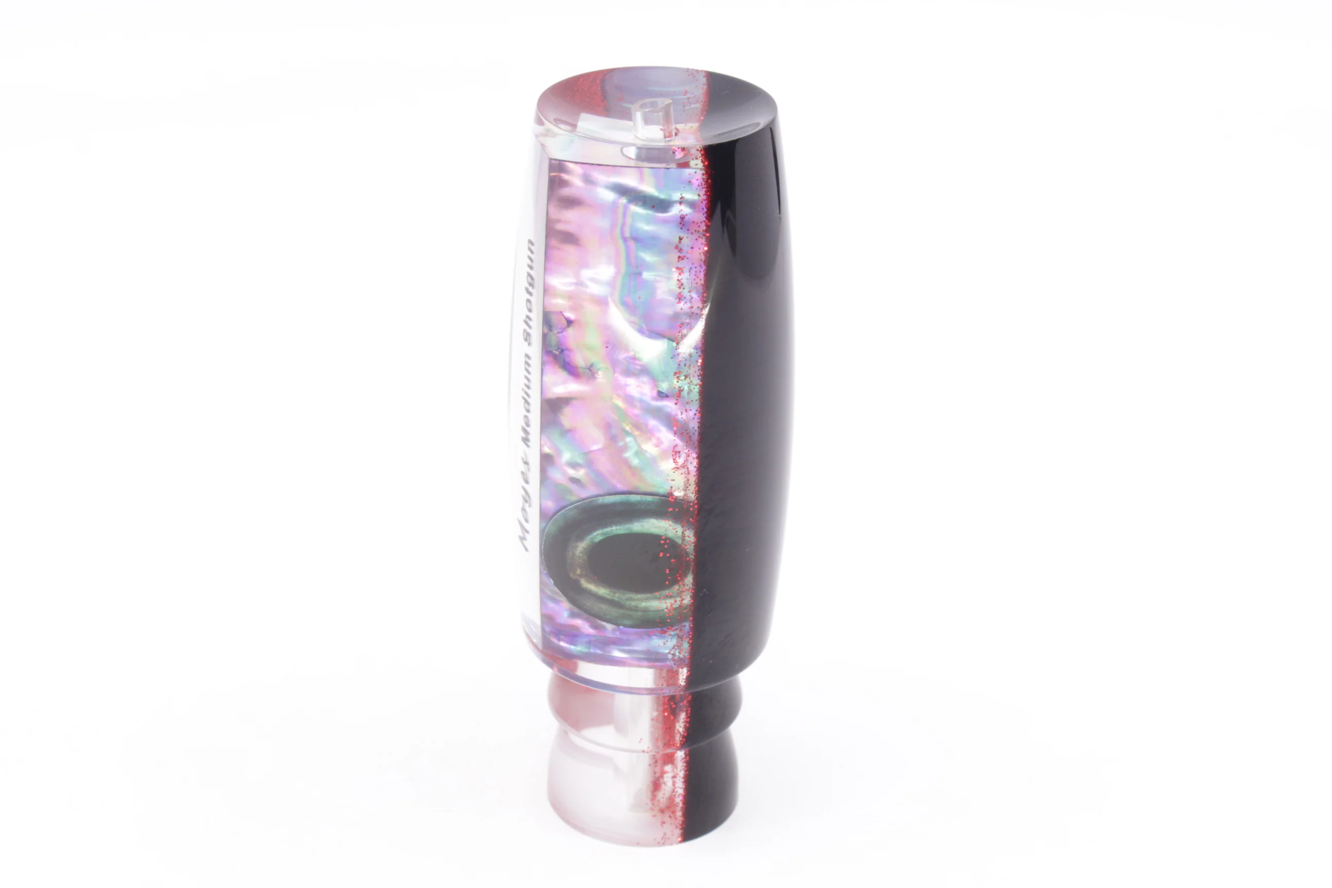 Moyes Lures Rainbow MOP Black-Red Back Medium Shotgun 10" 3.3oz - Image 4