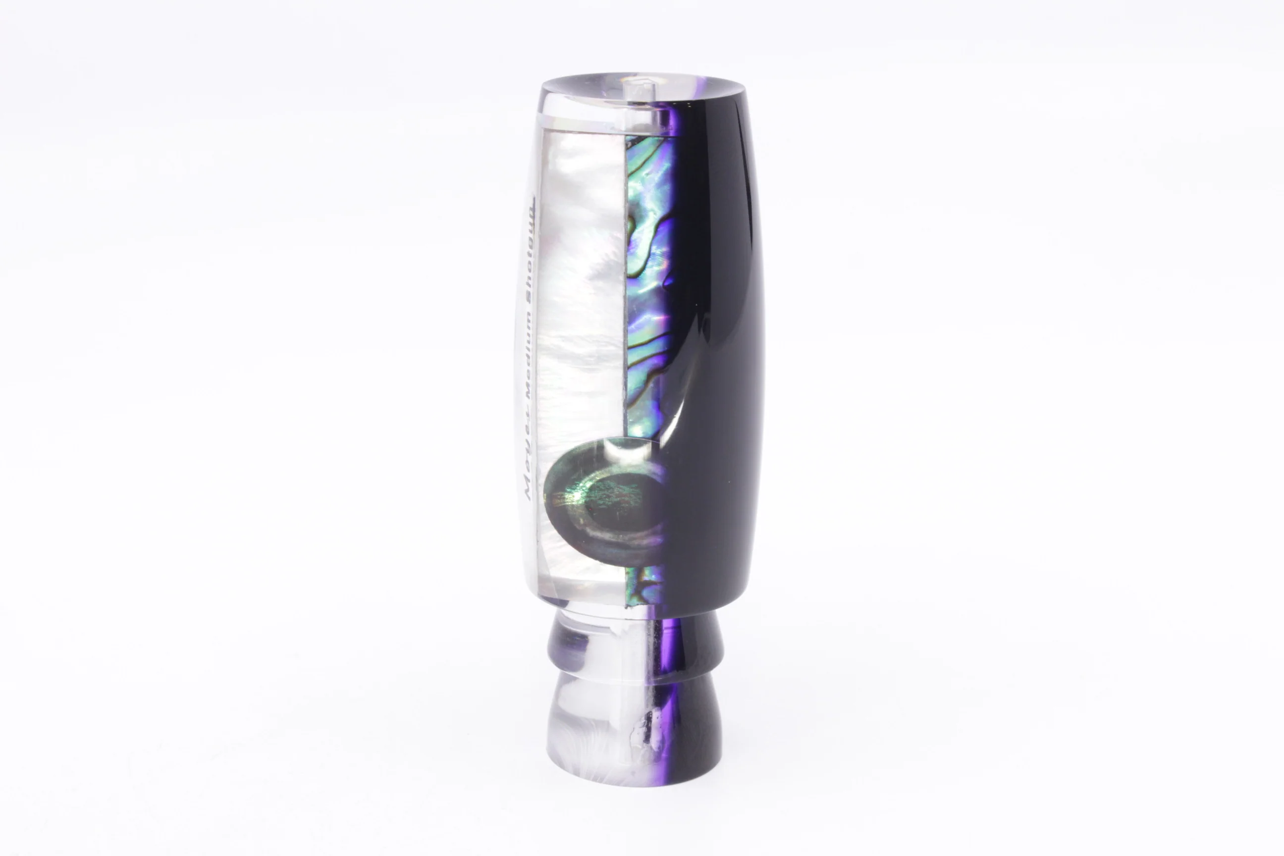 Moyes Lures Skipjack Paua-MOP Black-Purple Back Medium Shotgun 10" 3.3oz - Image 4