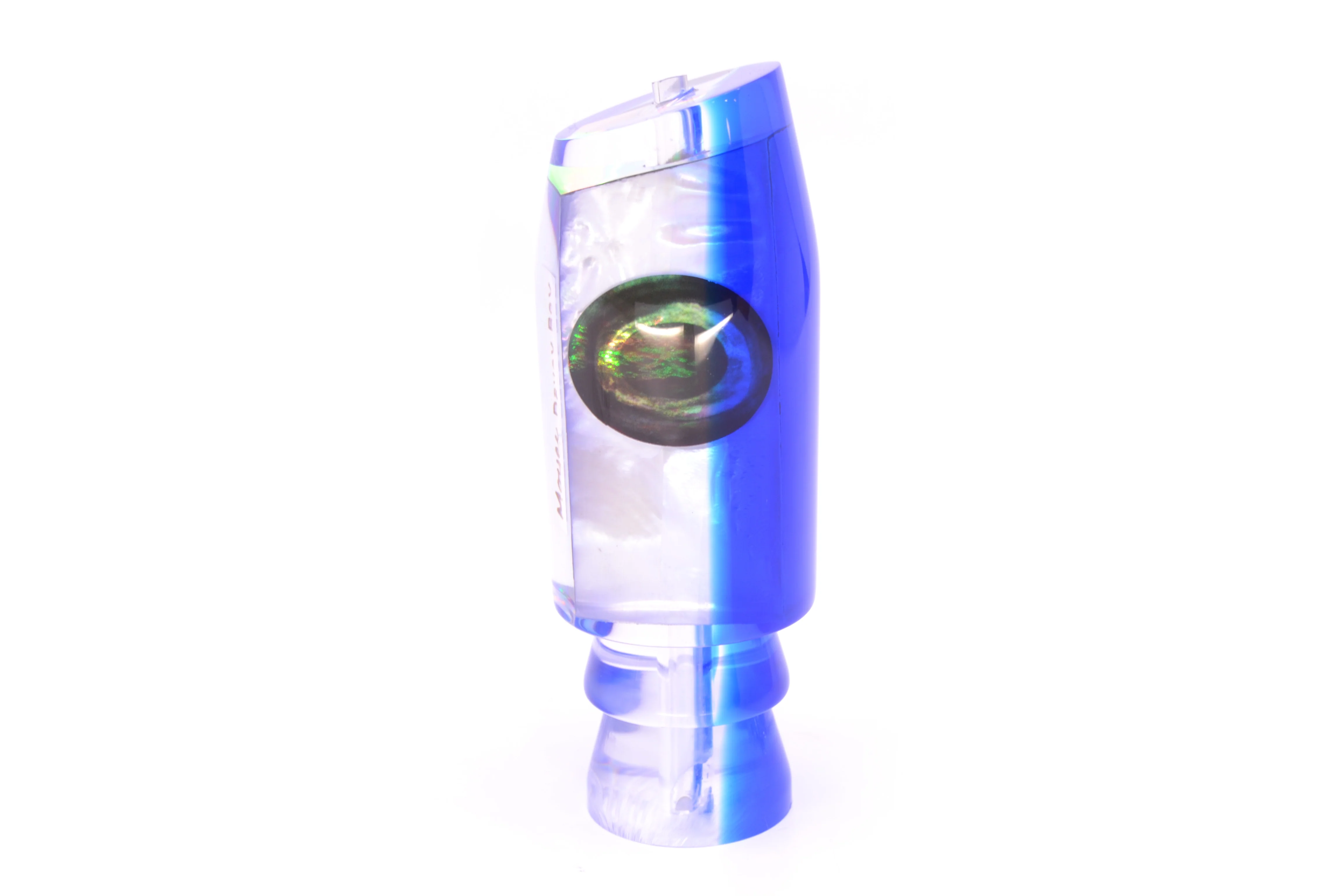 Moyes Lures White MOP Blue Back Taxi Eyes Davey Boy 12" 5oz - Image 4
