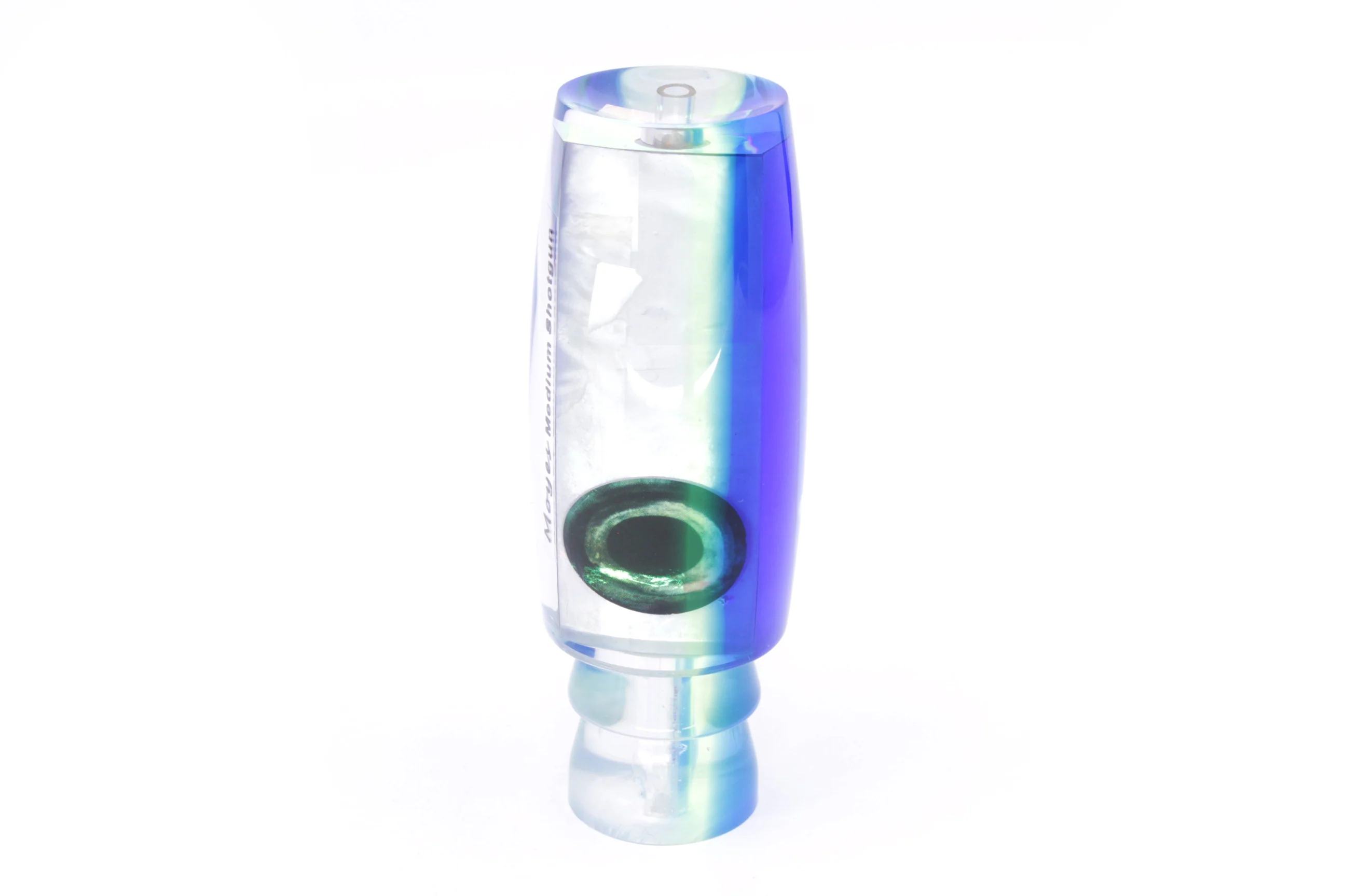 Moyes Lures White MOP Blue-Yellow Back Medium Shotgun 10" 3.3oz - Image 4